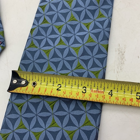 Ted Baker London Blue Yellow 100% Silk Tie - Picture 6 of 7